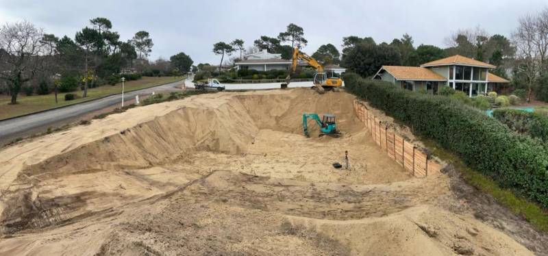 terrassement pour particulier à Biganos