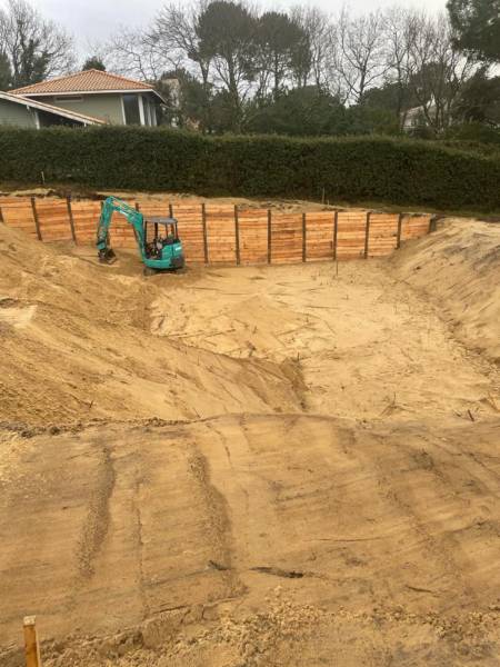 terrassement pour particulier à LA teste de buch