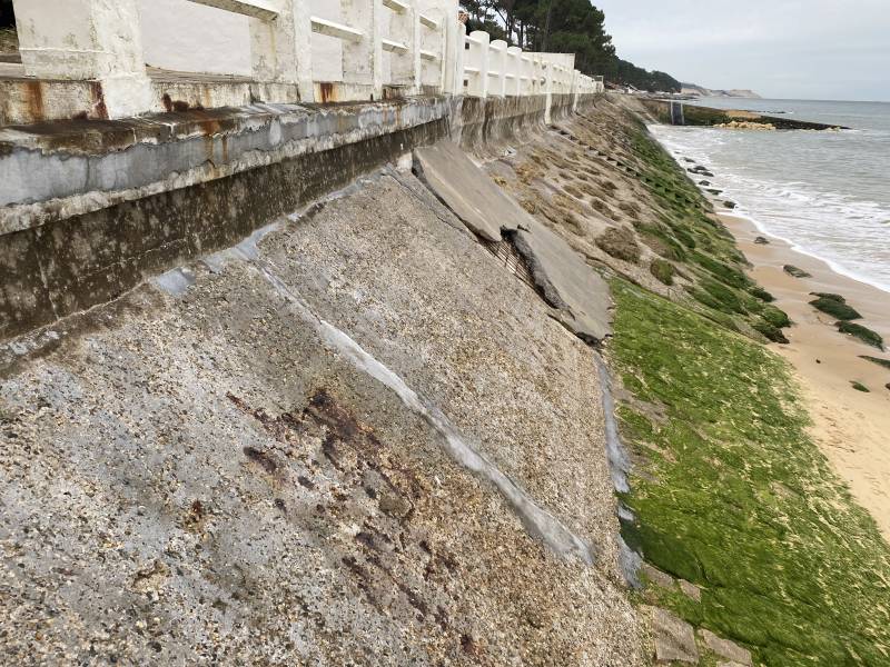 Reprise d’un perré à Pyla-sur-Mer