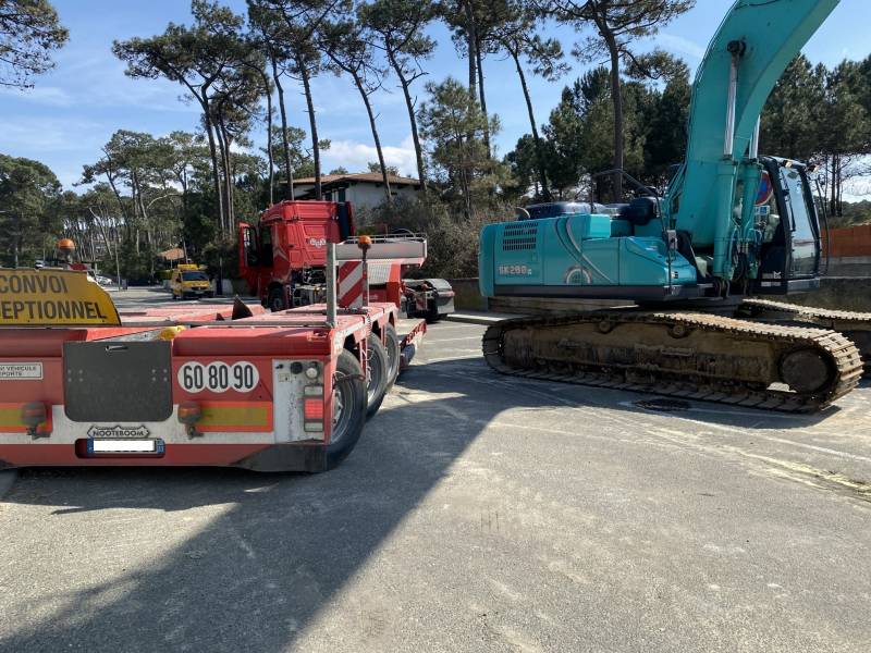 Transport routier d'engins de chantier en gironde