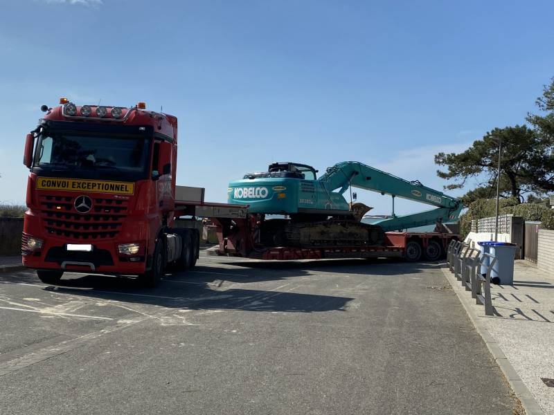 Transport routier d'engins de chantier en gironde
