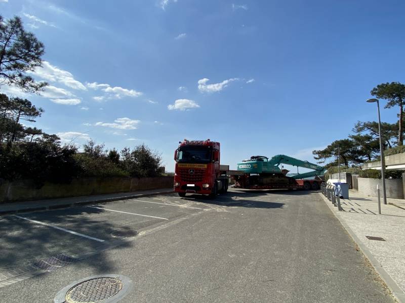 Transport routier d'engins de chantier en gironde
