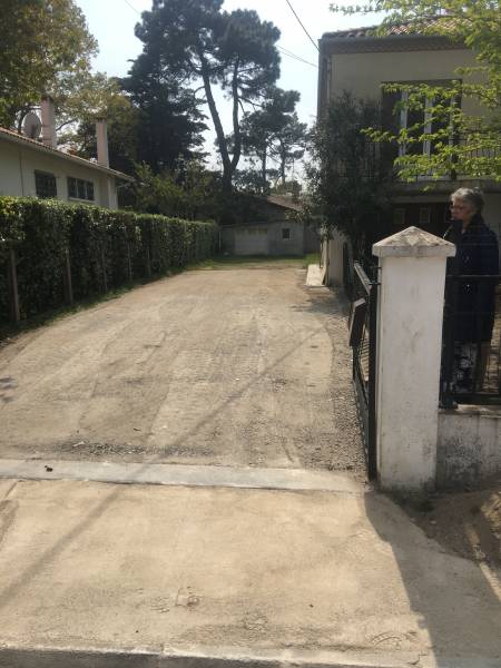 Réalisation d'un accés en concassé