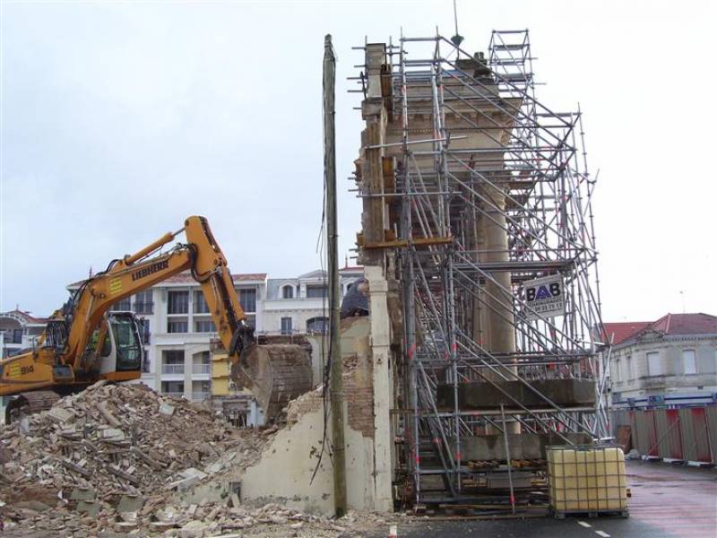 Démolition avec Etaiement