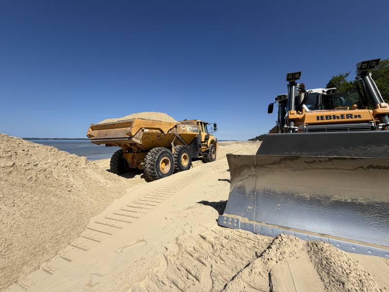 Réensablement des plages sur le Bassin d'Arcachon 2026