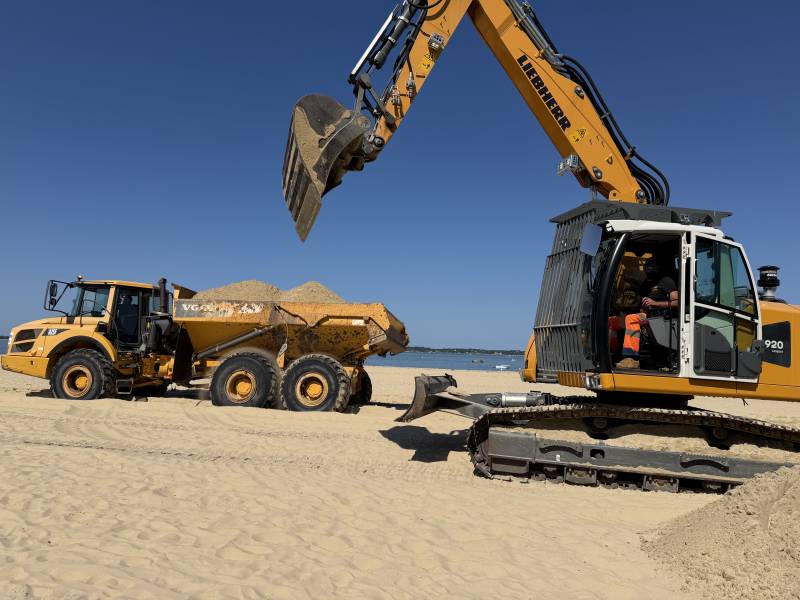 Location de tombereau avec chauffeur sur le Bassin d'Arcachon