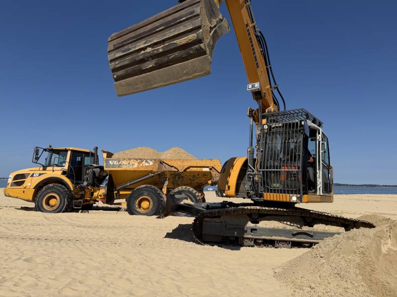 Location de tombereau avec chauffeur sur le Bassin d'Arcachon