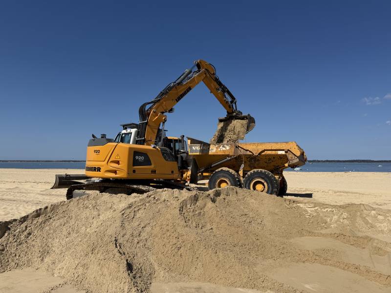 Location de tombereau avec chauffeur sur le Bassin d'Arcachon