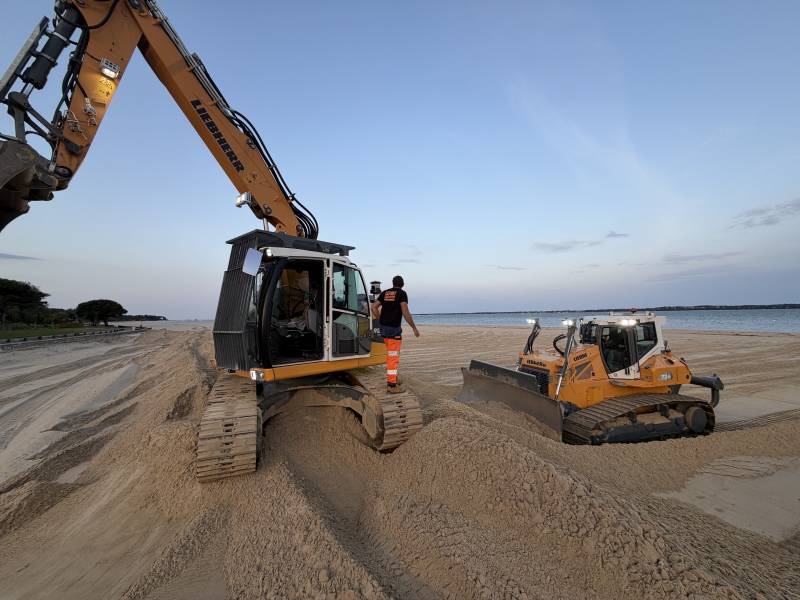 Réensablement des plages sur le Bassin d'Arcachon 2026