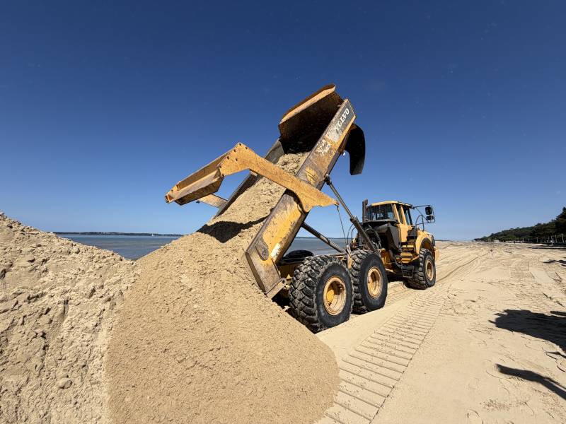 Location de tombereau avec chauffeur sur le Bassin d'Arcachon