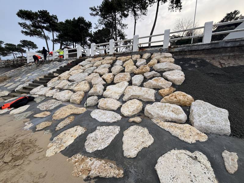Reprise d’un perré à Pyla-sur-Mer