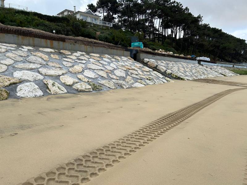 Enrochement Perre à Pyla sur Mer sur le bassin d'Arcachon